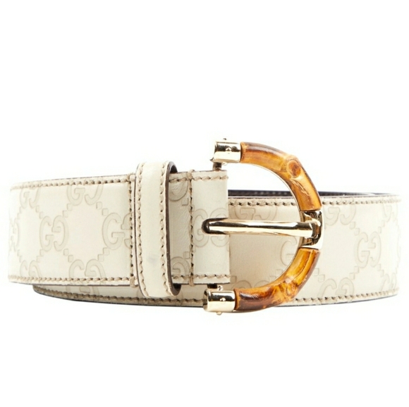 gucci cream belt